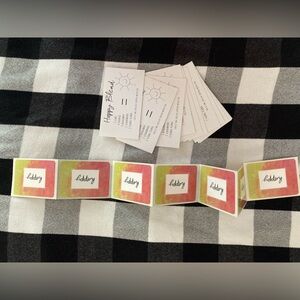 Colorful Foldover Cards